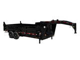 Dump Trailer 16' 14K with gooseneck - Quality Steel and Aluminum Brand - Model 8316DG14K