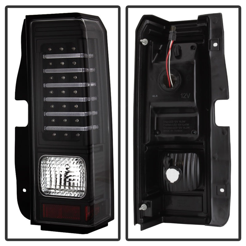 Xtune Hummer H3 06-09 ( Non H3T ) LED Tail Lights Black ALT-ON-HH306-LED-BK