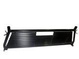 H0004B  -  Round Tube Louver Without Rear Cab Window Cut Out Powder Coated Black Steel