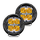 36114  -  360-Series 4 Inch Off-Road LED Light, Spot Beam, Amber Backlight, Pair