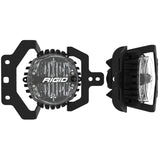 37109  -  2018-2021 Jeep JL Sport/Sport S Fog Mounts W/360-Series SAE 4 Inch Yellow