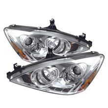 Load image into Gallery viewer, Spyder Honda Accord 03-07 Projector Headlights LED Halo Amber Reflector LED Chrm PRO-YD-HA03-AM-C