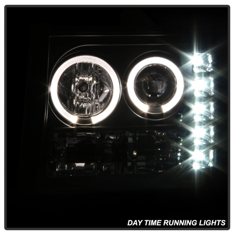 Spyder GMC Sierra 1500/GMC Sierra Denali 08-13 Projector LED Halo- LED Blk PRO-YD-GS07-HL-BK