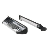 480741-580741  -  Polished Stainless Steel Side Entry Steps, Select Silverado, Sierra Regular Cab