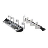 480743-581443  -  Polished Stainless Steel Side Entry Steps, Select Silverado, Sierra Crew Cab