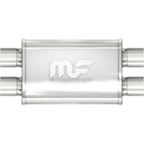 Straight-Through Performance Muffler; 2.25in. Dual/Dual;  4x14x9 Body