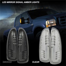 Load image into Gallery viewer, xTune Ford Superduty F250-F650 03-07 Amber LED Mirror Signal Lens - Clear ACC-LED-FDSD99-MR-C