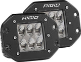 512313  -  D-Series PRO LED Light, Driving Optic, Flush Mount, Black Housing, Pair