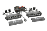 70706BL  -  6 Inch Black Series LED Light Bar - Single Row - Pair