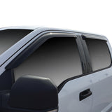 72-37444  -  Slim Wind Deflector; 4 pc.; Smoke; For Super Crew Cab;