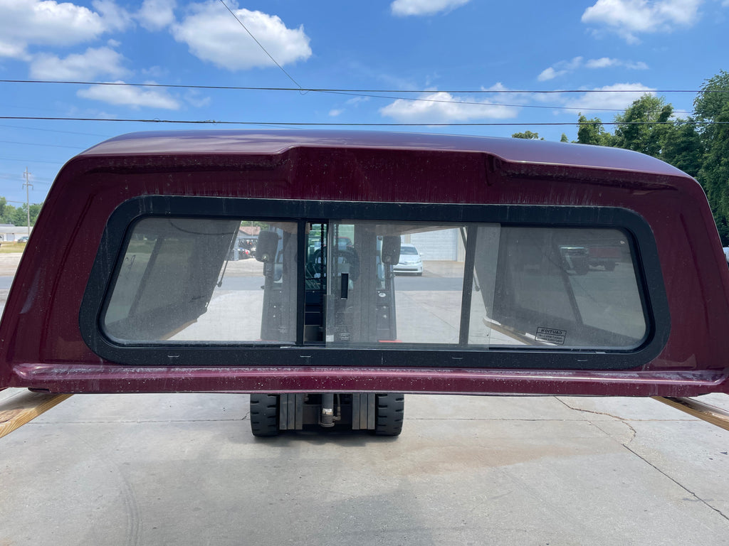 Used Dodge Ram Crew Cab 5.7 Extra Short Bed fiberglass truck cap topper fits 2019-2024 LOCATION: A-6-3  CODE: CL2507-22b