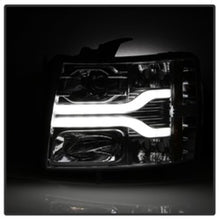 Load image into Gallery viewer, Spyder Chevy Silverado 1500 07-13 Version 3 Projector Headlights - Chrome PRO-YD-CS07V3-LBDRL-C