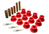 8.2117R  -  Leaf Spring Bushing Set; Red;