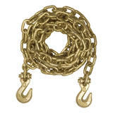 80305  -  14' Transport Binder Safety Chain with 2 Clevis Hooks (18,800 lbs, Yellow Zinc)