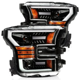 880158  -  Projector Headlights Plank Style Design Chrome