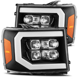 880608  -  LED Projector Headlights Plank Style Design Chrome