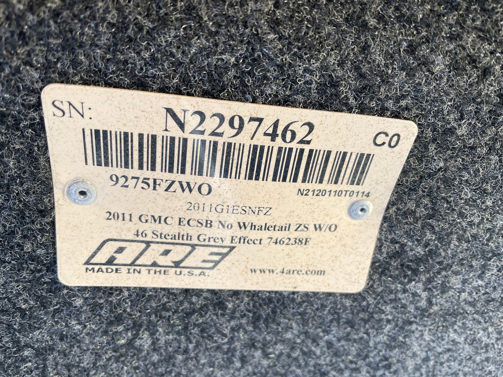Used GMC SIERRA 07-2013 Extended Cab 6.5' short bed used topper LOCATION: A-4-1 CODE: CL2605-05