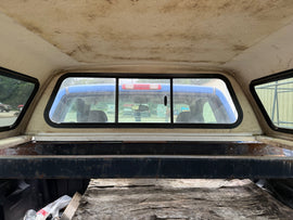 Used Ford F150 5.5' Extra Short Box 2009-2014 Fiberglass Truck Topper Camper Shell UX SILVERCODE: CL2517-07 LOCATION: A-4-3