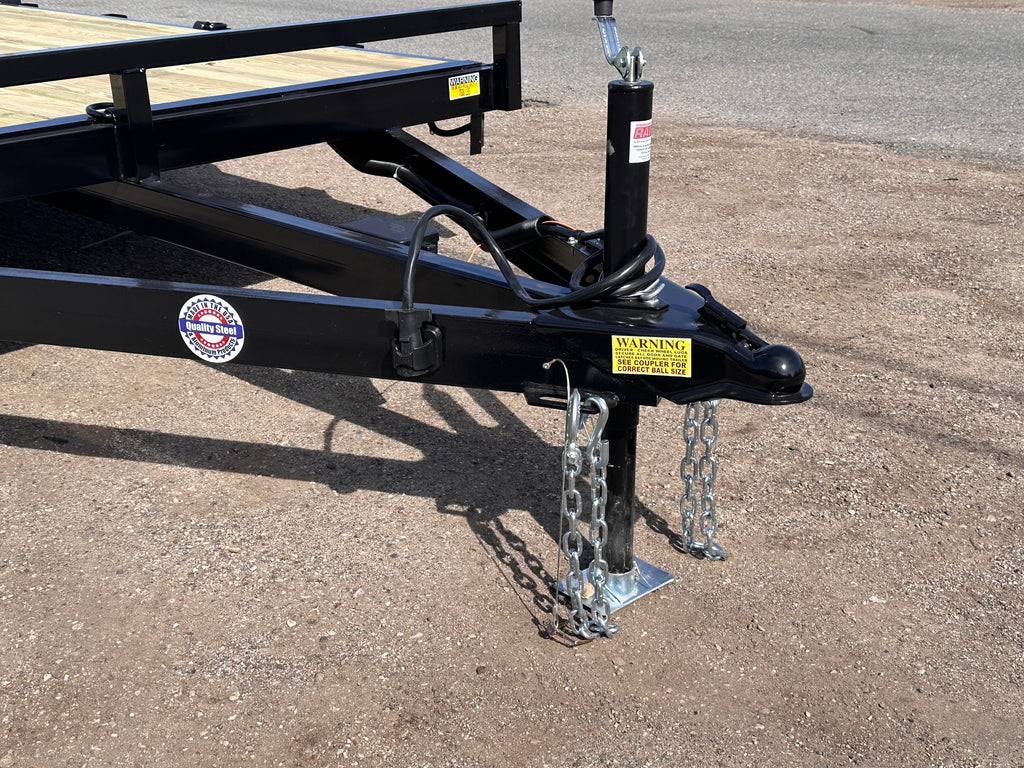 Car Hauler Trailer 18ft with 7k weight rating by Quality Steel and Aluminum - Model 8318CH7K