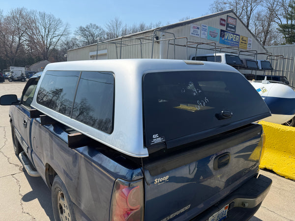 Used Ford F150 2009-2014 6.5' Short Box Fiberglass Topper - Silver (UX)