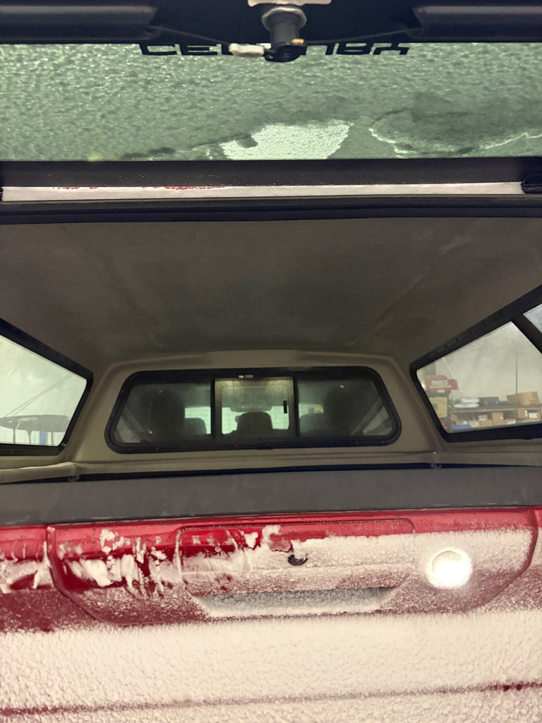 Used Ford F150 6.5' Short Box 2021-2026 Fiberglass Truck Topper Camper Shell Ruby Red Tricoat CODE: CCD LOCATION: N-1-2