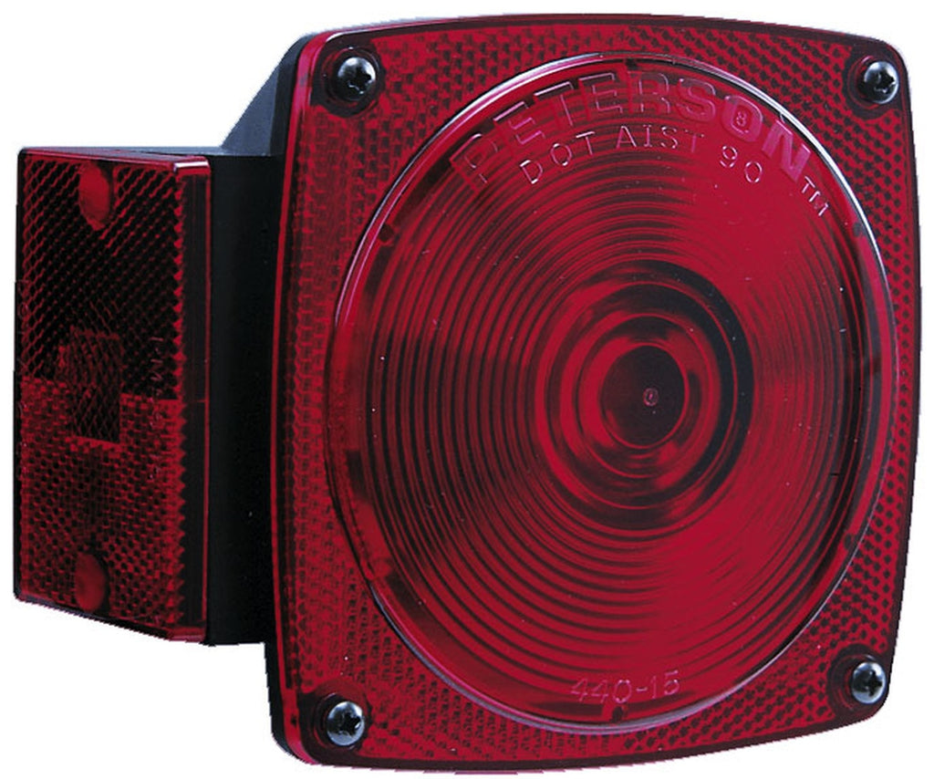 Peterson 4" Square Passenger Side Tail Light- Under 80" #440L