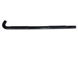 1130360013  -  3 Inch Round Bent Pwdr Ctd Black Steel Plastic End Caps Rocker Panel Mount