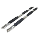 A7051S  -  W/Step Pads W/Bed Step 5 In Oval Straight Pol Stainless Steel Rocker Panel Mount