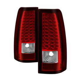 xTune Chevy Silverado 1500/2500/3500 99-02 LED Tail Lights Red Clear ALT-ON-CS99-LED-RC