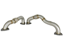 Load image into Gallery viewer, aFe Twisted Steel Header Up-Pipe 08-10 Ford Diesel Trucks V8-6.4L (td)