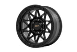 78181218B  -  Rough Country 78 Series Wheel/Simulated Beadlock/Black/18x9/5x5/-12mm