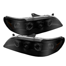 Load image into Gallery viewer, Spyder Honda Accord 98-02 1PC Projector Headlights LED Halo Amber Reflector Blk PRO-YD-HA98-AM-BK