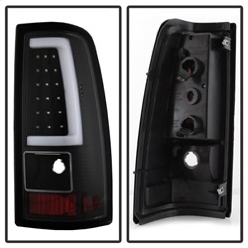 xTune Chevy Silverado 1500/2500/3500 99-02 / Version 3 Tail Lights Black ALT-ON-CS99V3-LBLED-BK