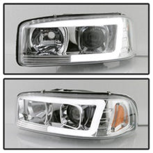 Load image into Gallery viewer, Spyder GMC Sierra 1500/2500/3500 99-06 V2 Projector Headlights - DRL - Chrome PRO-YD-CDE00V2-LB-C