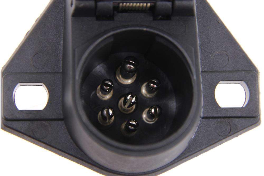 Socket Nylon Trailer Connectors, Control plug, Truck side 7-way, TC7SN