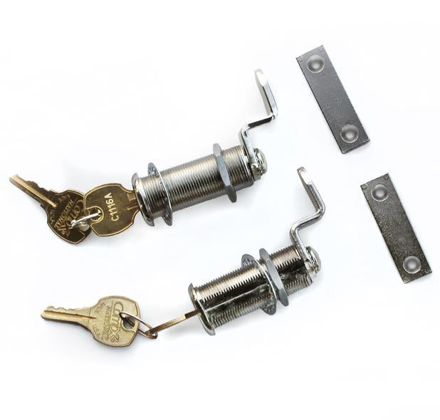 Decked AD1 Fits 2 Midsize system drawer lock set (two) with matching keys (two) Silver in color