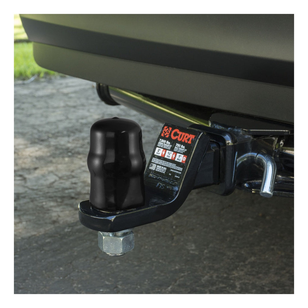 CURT 21800 Trailer Ball Cover Rubber Hitch Ball Cover for 1-7/8-Inch or 2-Inch Diameter Trailer Ball