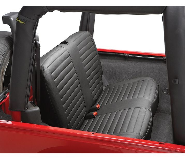 Seat Covers - 97-02 Wrangler TJ; Rear (Black Denim)