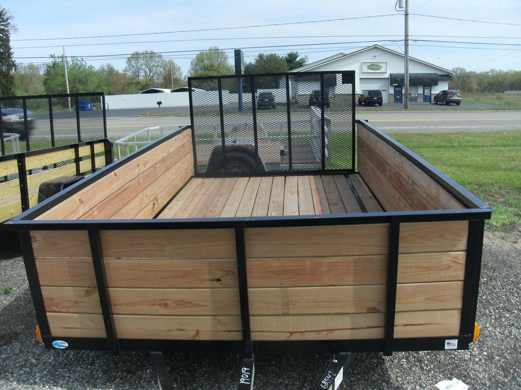 Utility Trailer 6x12 with 4 board wood sides