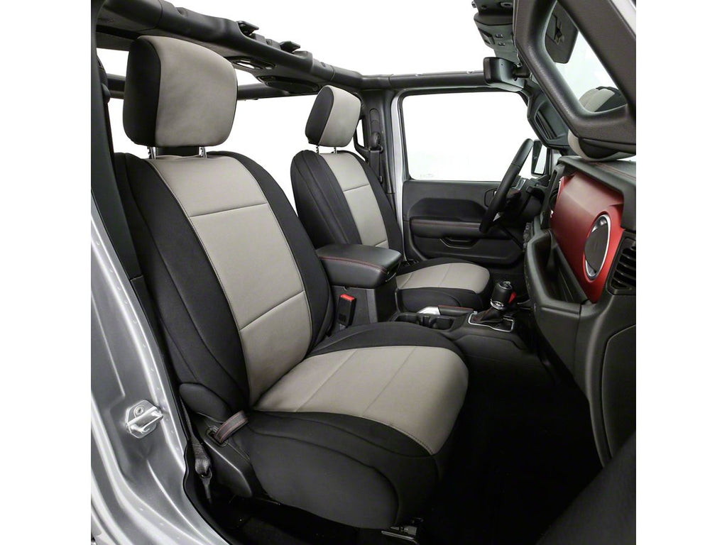Seat Covers - 18-22 Wrangler JL 2-Door; Front (Charcoal)