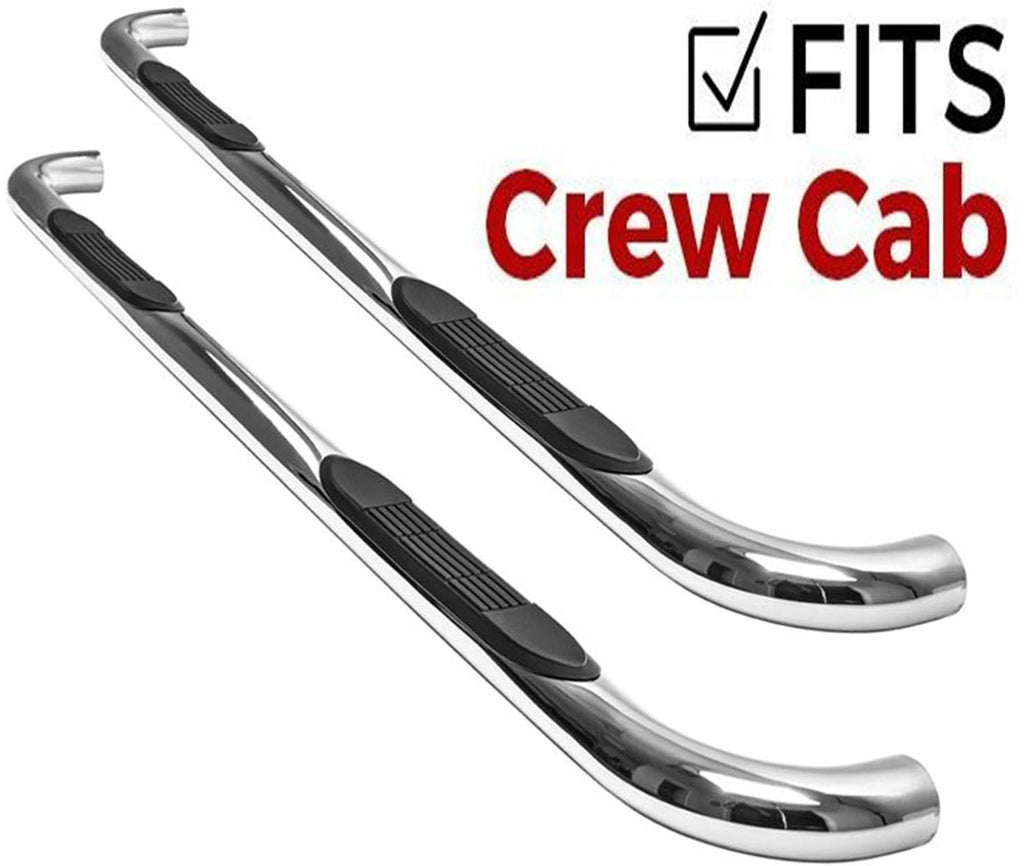 3in Retrac Tube Step Nerf Bar 1999-2016 Ford F250/F350 Super Duty Crew Cab SuperCrew Stainless Steel - 108535